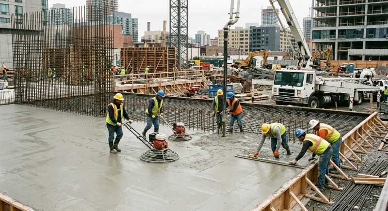 Commercial Slab Construction in Williamsburg, VA