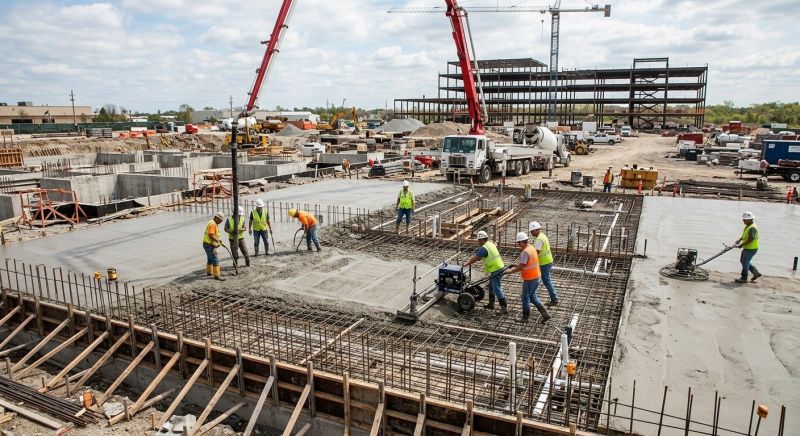 Commercial Slab Installation in Manassas, VA