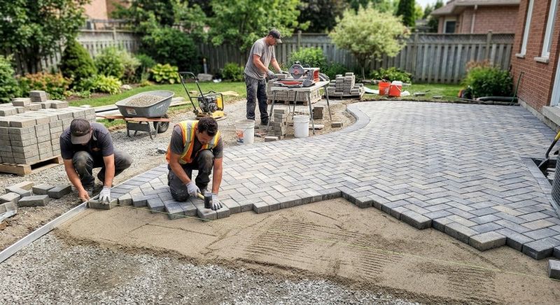 Garden Pavers Installation in Boston, MA