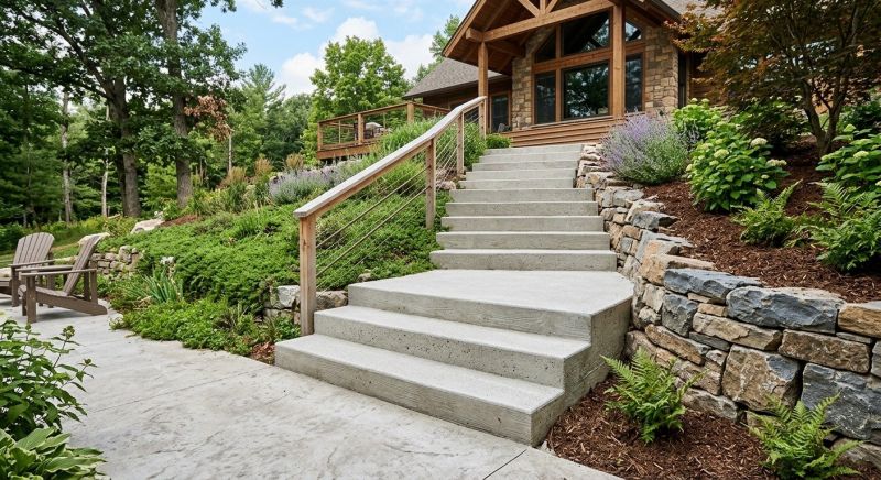 Poured Steps Installation in Sacramento, CA